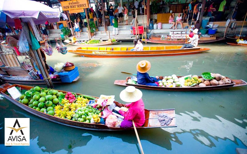 بازارهای شناور در تایلند
