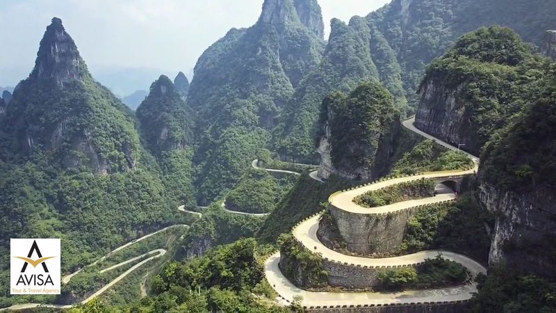 چین، جاده کوهستانی تیانمن