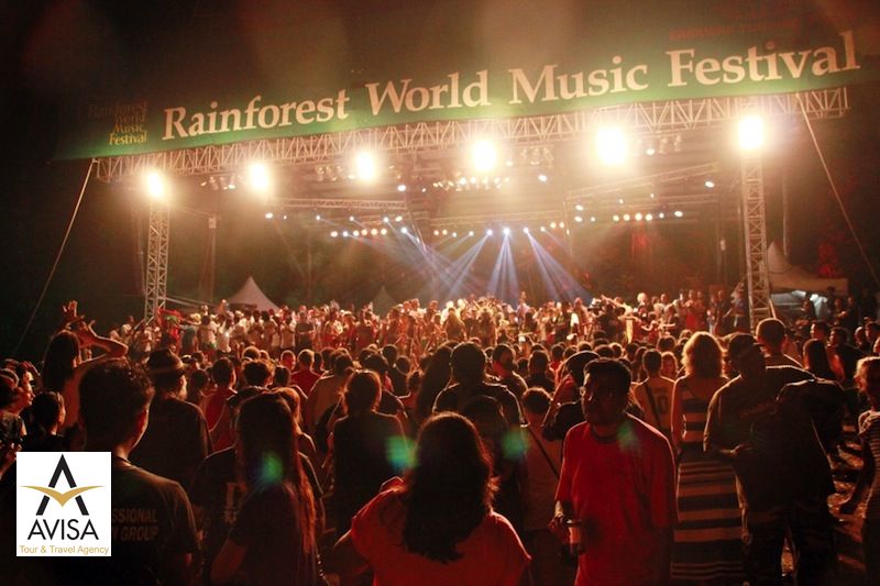 مالزی، ساراواک، جشنواره موسیقی جهانی جنگل‌ بارانی