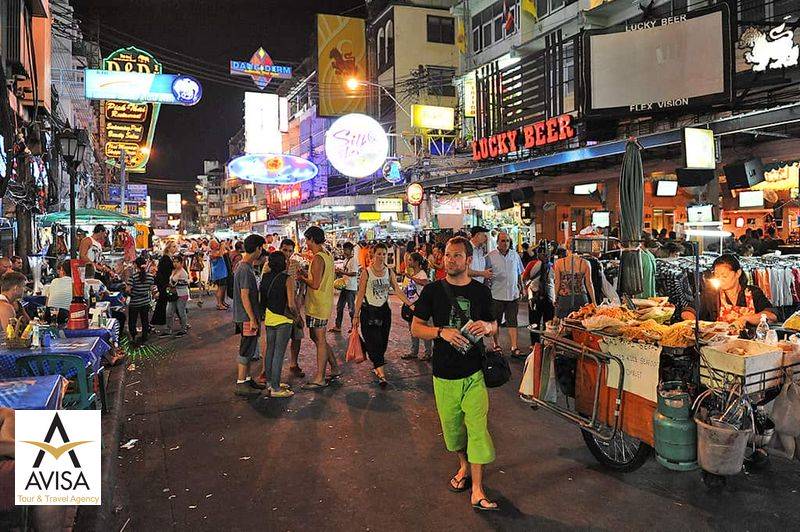 تایلند، بانکوک، خیابان خائو سن